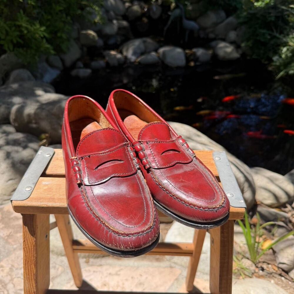 Dr-scholl-s Men's Red and Burgundy Loafers